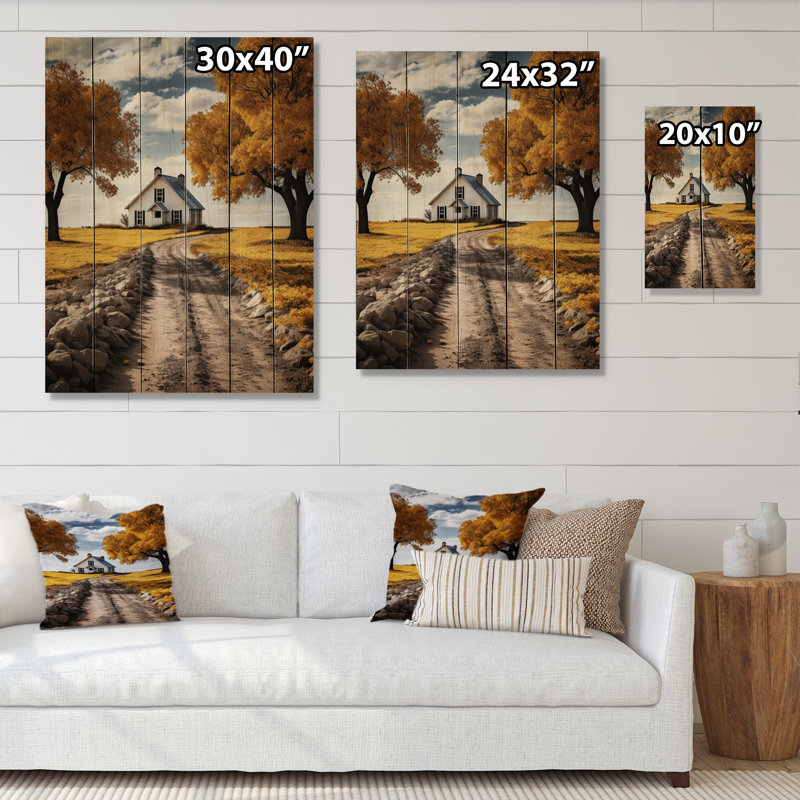 Élégance campagnarde I sur bois, H 20 po x l 10 po x P 0,78 po