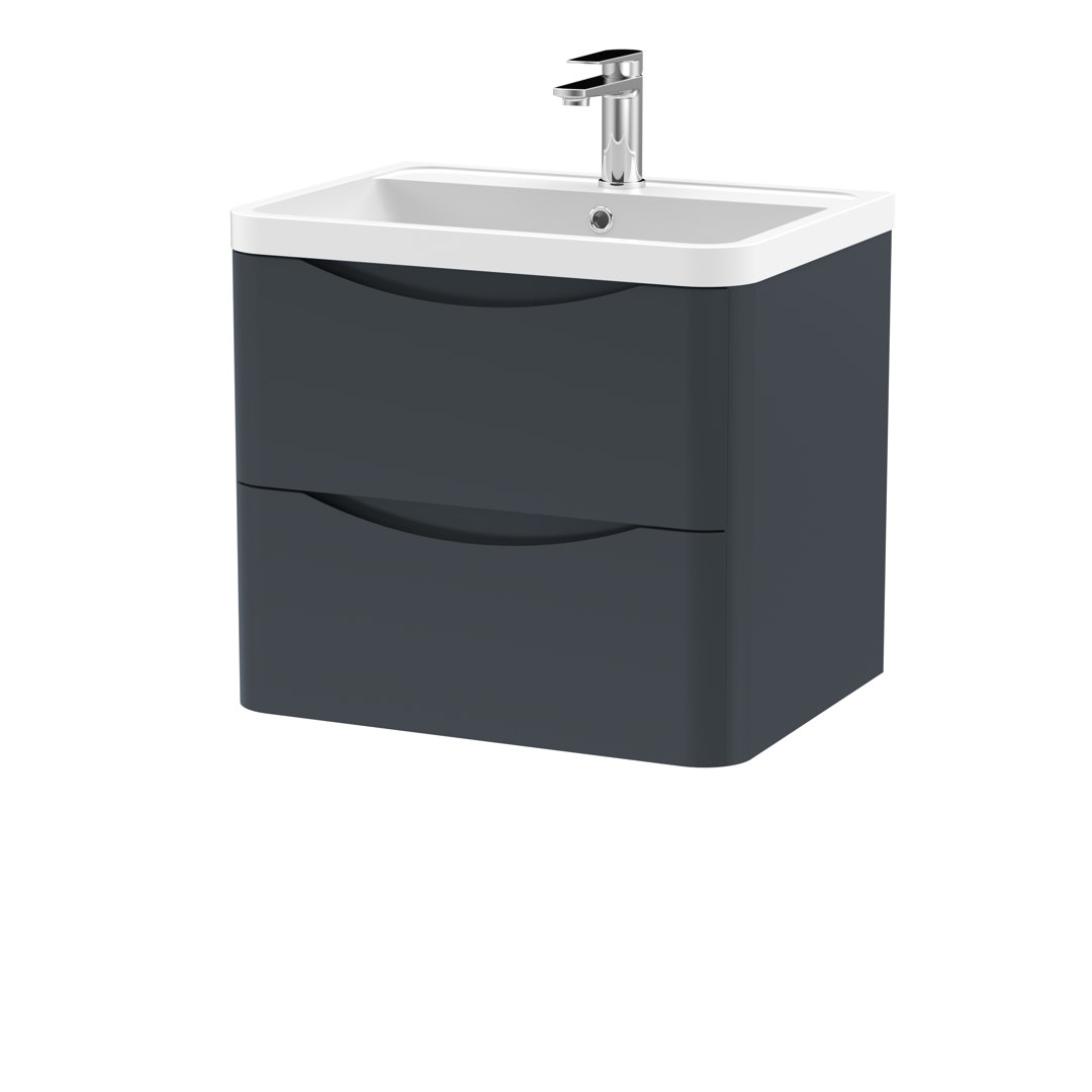 Lunar 600mm Single Bathroom Vanity with Integrated Polymarble Basin