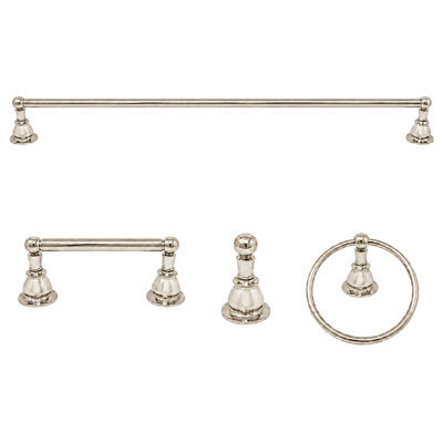 Ensemble de quincaillerie pour salle de bain 4 pièces Rio Grande P4BRIO18