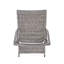 Chaise longue en gris - Option de détente extérieure polyvalente avec fauteuil de patio confortable