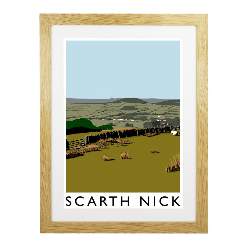 'Scarth Nick 2' by Richard O'Neil - Print, 43.5 cm H x 33.5 cm W x 2.2 cm D, Oak Wood Frame