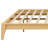 Solid Dry Bamboo Wood Platform Bed Frame, With Wood Slat Support-1294072767
