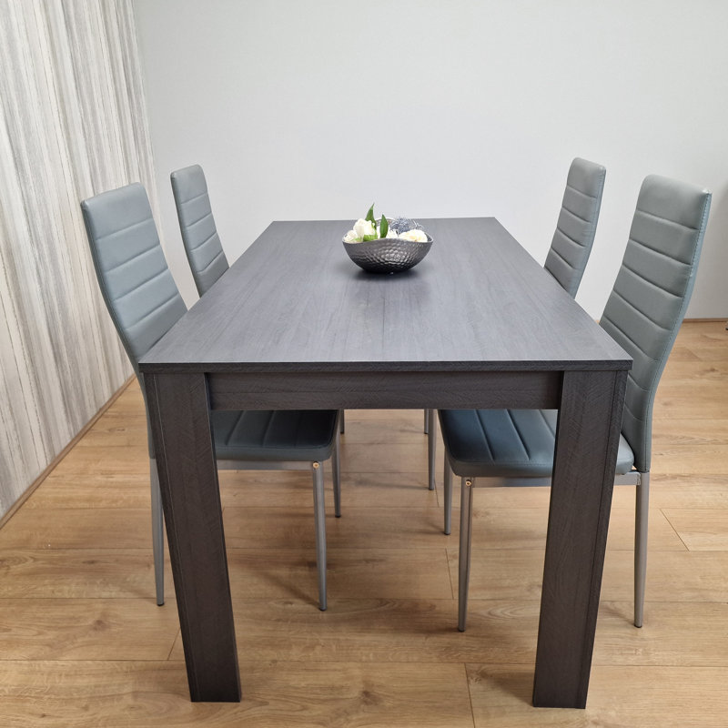Miori Dining Set, 75 H x 140 L x 80 W cm