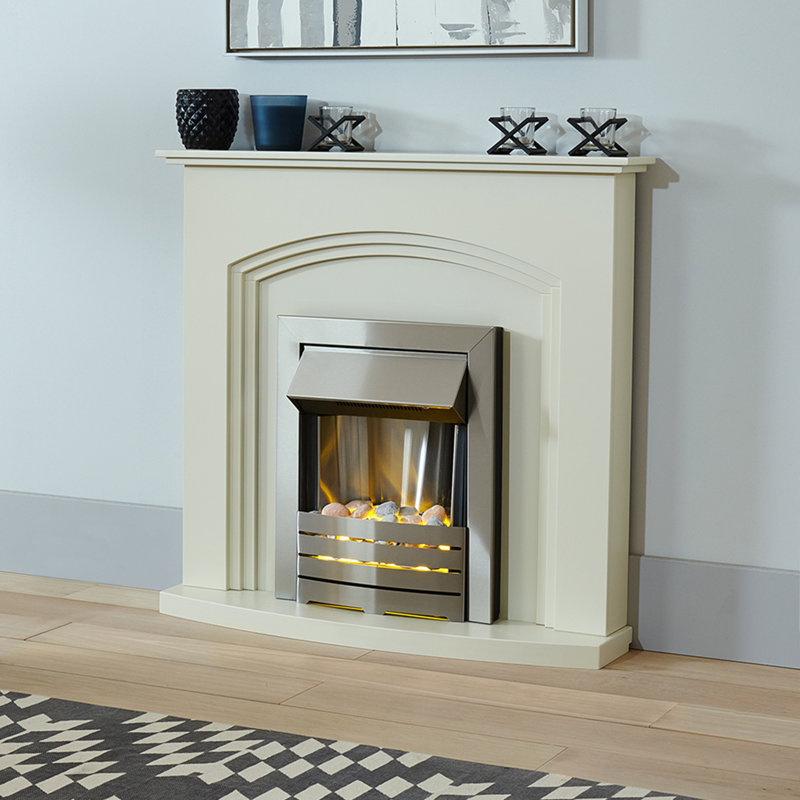 Truro Adam 48.5cm W Electric Electric Fireplace Suite with 6824.28 BTU