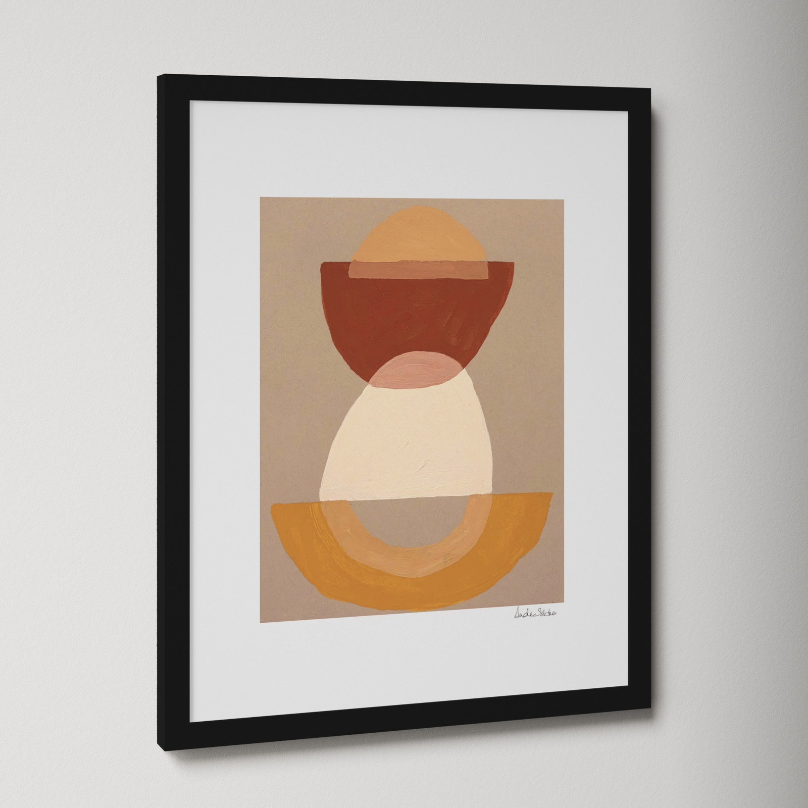 Composition 01 by Andrea Stokes, Black Framed, 25" H x 20" W x 1.25" D