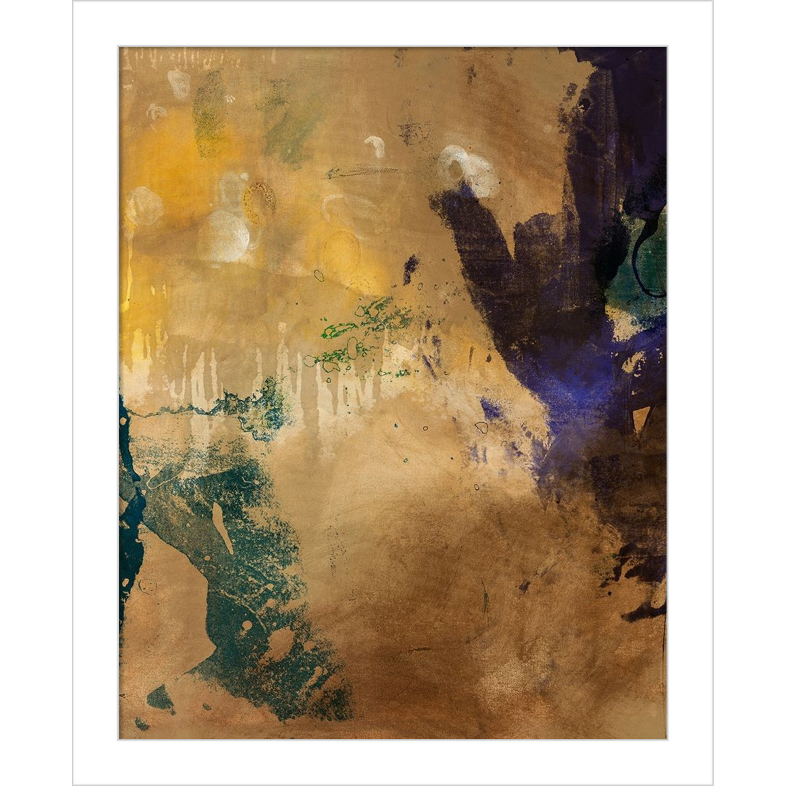 Flagler "Amber Haze No. 1" Print, 13" H x 11" W, White