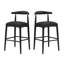 Eameson Mid-Century Modern Upholstered Stools With Rubberwood Frame-119920222-119920219