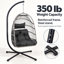 Fauteuil à œufs pliable en osier Albie-1635648956