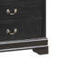 Charmant coffre de rangement traditionnel noir-94868445