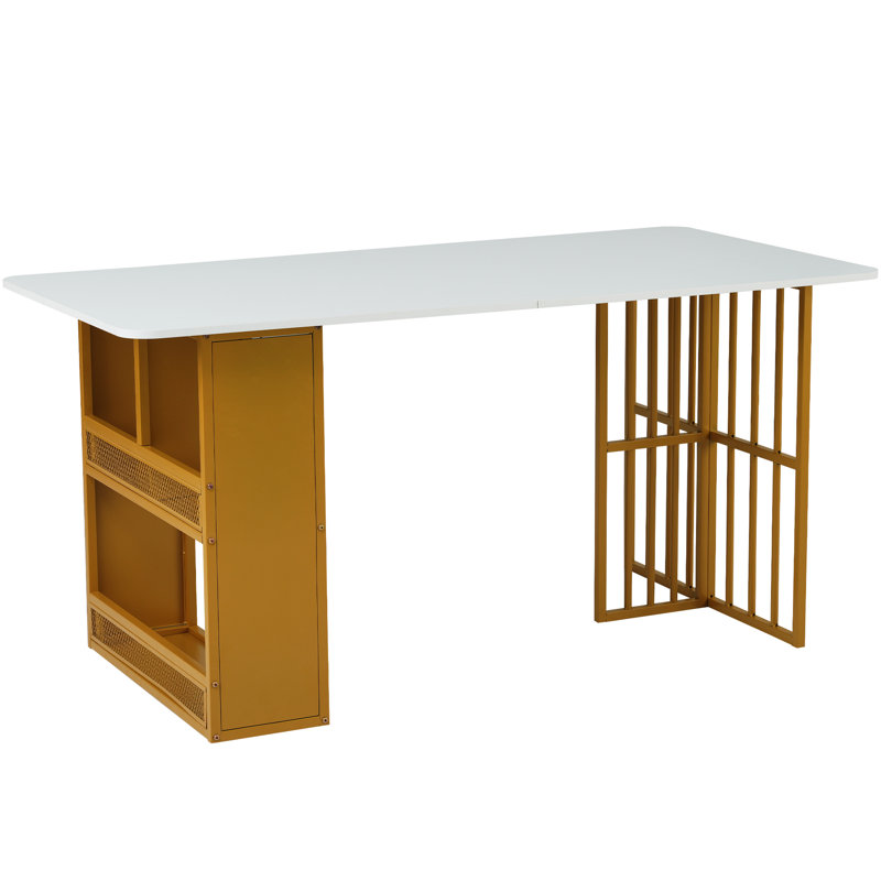Metal Base Dining Table