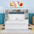 4 Drawers Wood Platform Bed with Cabinet-1972313808