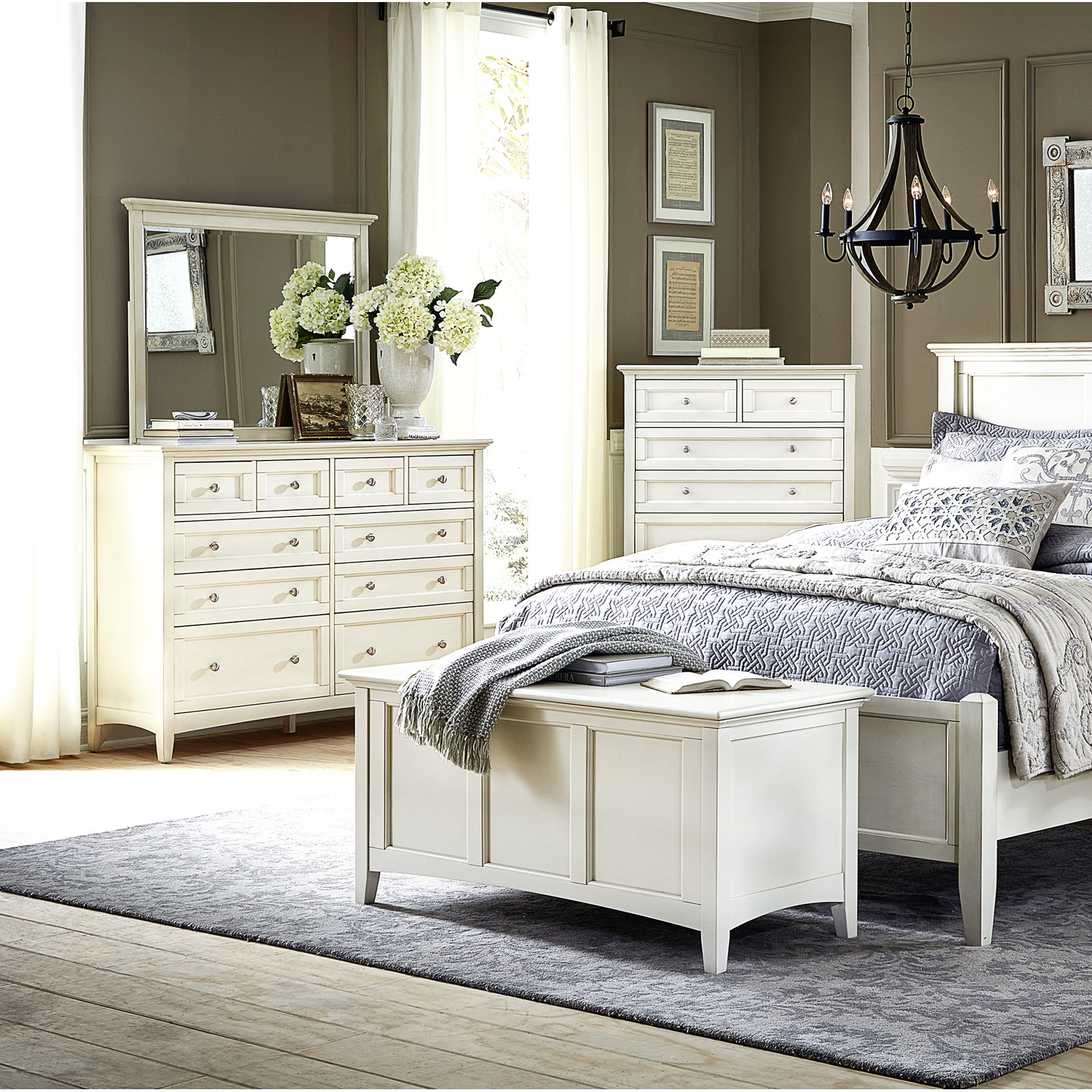 Melusina 6 - Drawer Dresser, Off-White