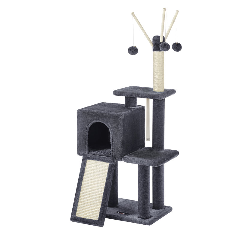 Colter 118.1cm H Cat Tree, Smoky Grey