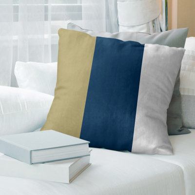 Leather/Suede Reversible Throw Pillow