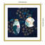 «Crafty Blue Christmas I» par Wood, reproduction d'art encadrée-154069042