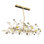 Grand luminaire suspendu en porcelaine et laiton Joselin Garden - Roses - Grand lustre en porcelaine Murano