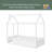 Twin Size Wood Bed House Bed Frame With Fence,For Kids,Teens, Girls,Boys-1708839102