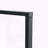 55" Minimalist Retro Rectangular Dining Table with Black Textured MDF Top