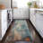 Machine Washable Indoor/Outdoor Xhevrie Teal Rug-1771381057