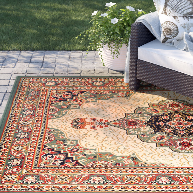 Tapis beige tissé à la machine Lavinia, Rectangle 2 pi x 3 pi