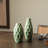 Modern Geometric Green Ceramic Table Vases
