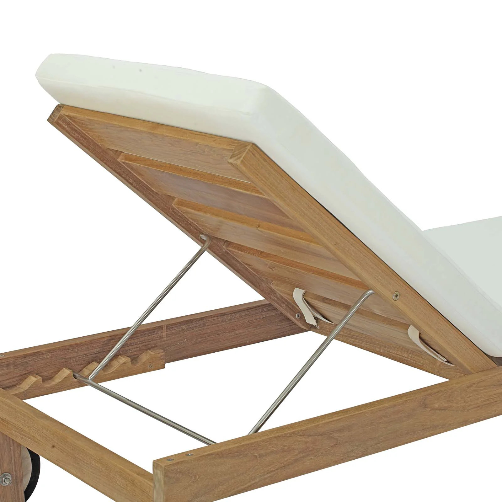 Upland 29" Teak Patio Chaise Lounge