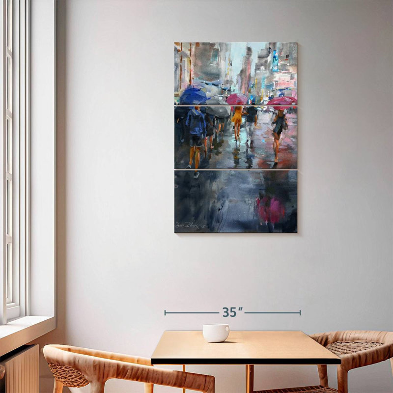 Sireci It's Raining, 57" H x 36" W