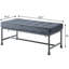 Banc rembourré gris Brantley