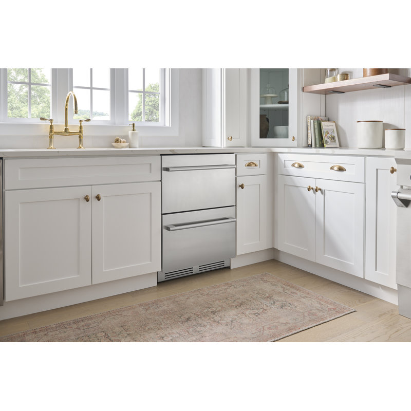 Zephyr Presrv 24" Built-In Stainless Steel Dual Zone Refrigerator Freezer Drawers