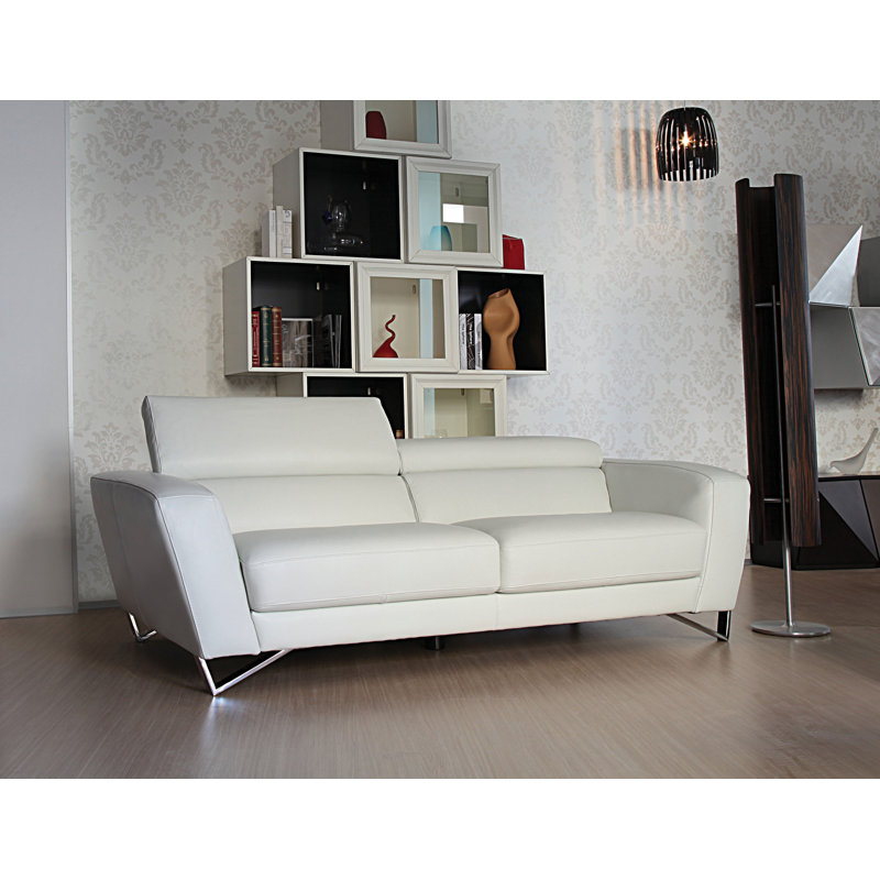 Ensemble de salon en cuir véritable 3 pièces Gioia