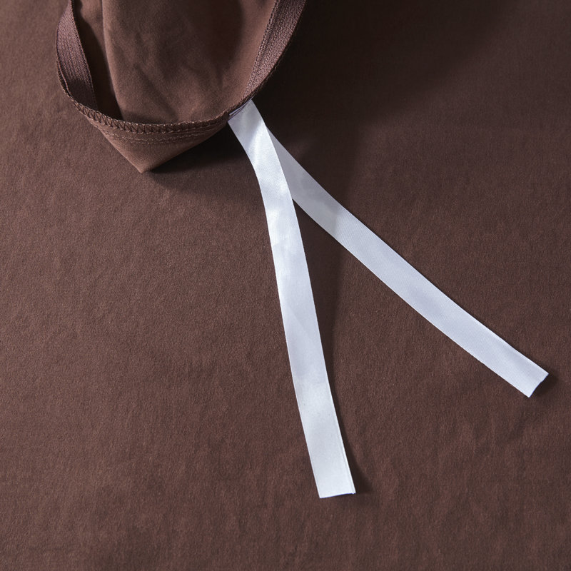 Ensemble de housse de couette en microfibre Trona, Housse de couette pour très grand lit et 2 très , Muscade