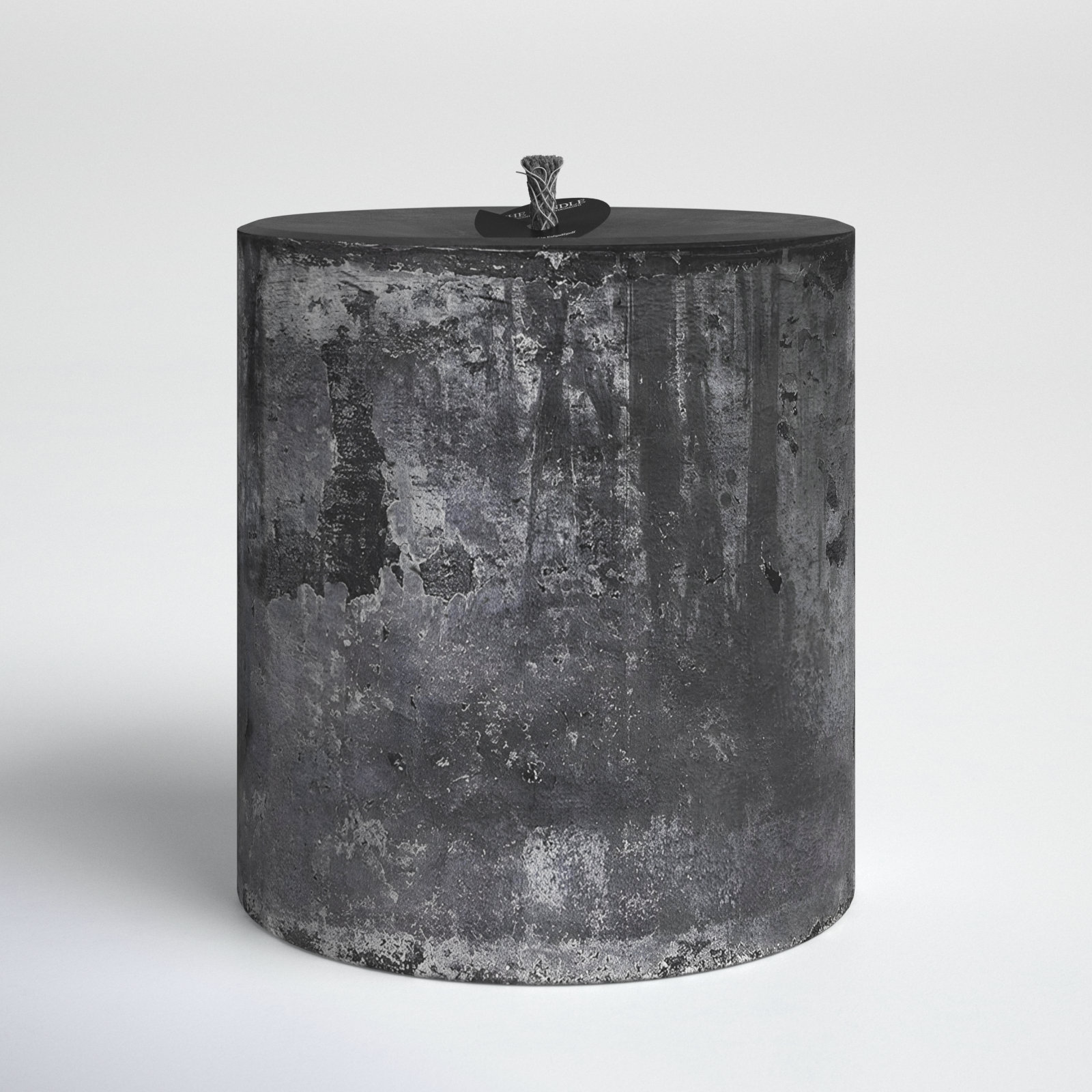 Super Unscented Pillar Candle, Black