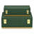 Kain Retro Stripe Pattern Rectangle Box Set With Gold Hardware-1987462648