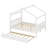 Wooden House Bed With Trundle-1070941713