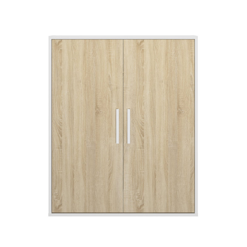 2 Door Wardrobe, Natural/White