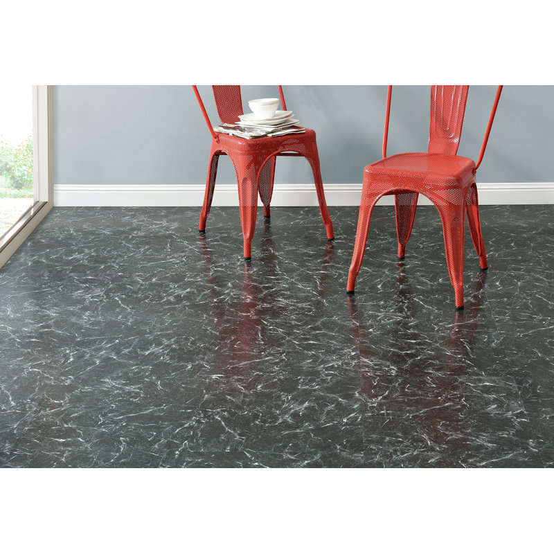Majestic Verde Green Marble 18" x 18" 2.0mm Vinyl Tile , Verde Green Marble