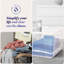 Contenant de rangement en plastique empilable Homz-106886845-106886844