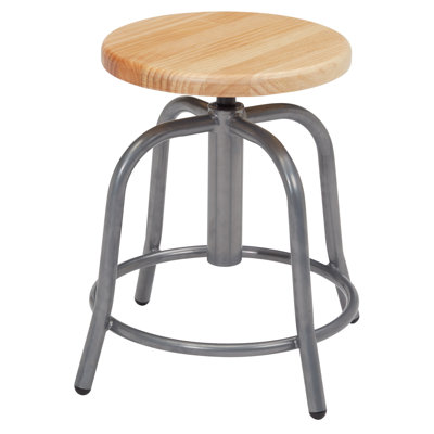 Adjustable Height Ergonomic Lab Stool with Footring