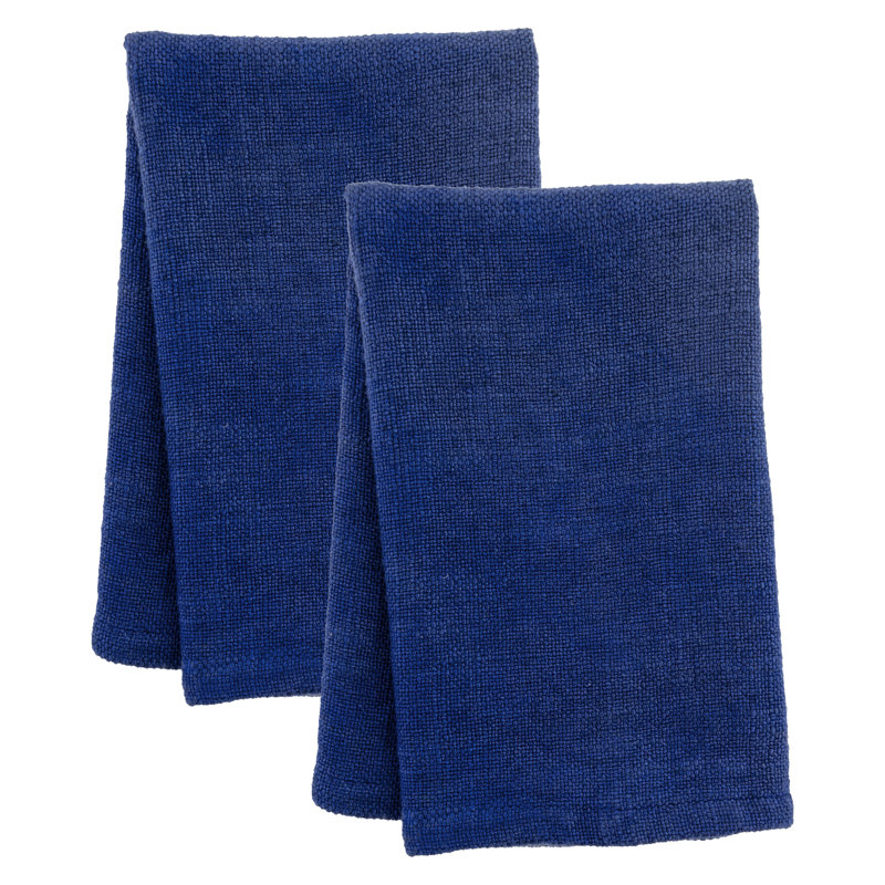 Ensemble de serviettes de table unies, Bleu
