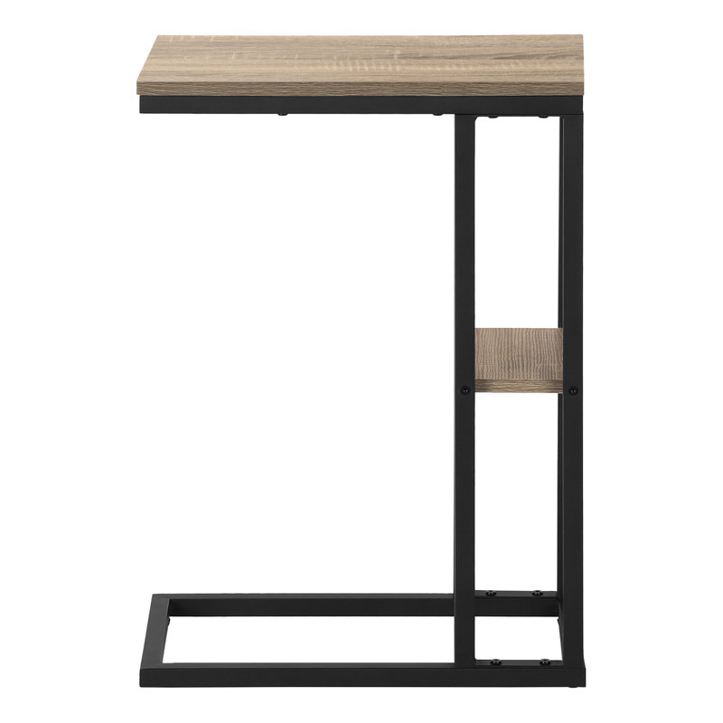 Table de bout, table d'appoint, petite table de salon, table de chevet de chambre à coucher avec structure en métal, table de bout intérieure pour l'espace de vie