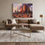 «Southwestern Cowboy Desert Landscape», art mural noir sur toile 66-2123693604