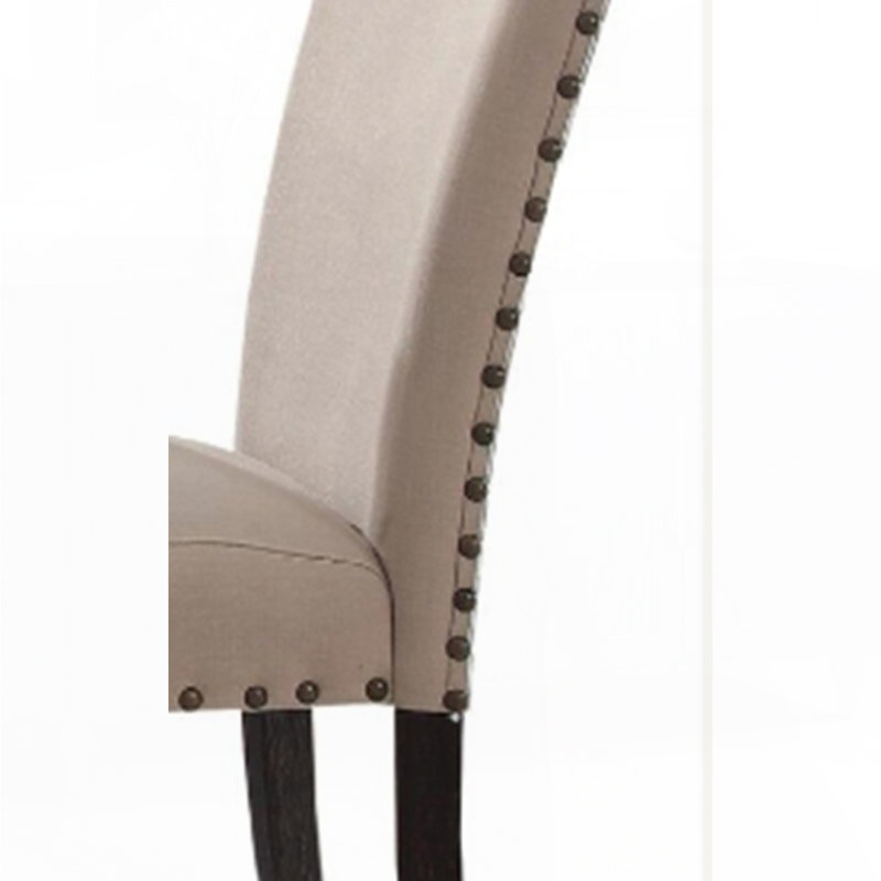 Chaise d'appoint au fini chêne foncé