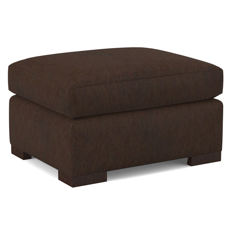 Square Ottoman, Applause Choco Suisse, Weathered Gray