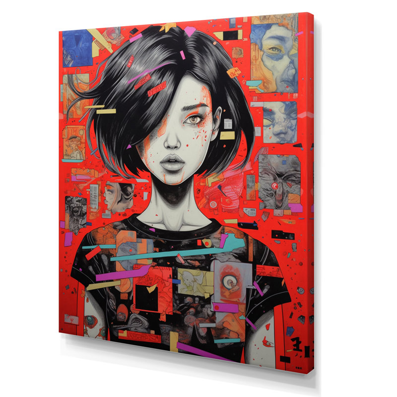 Reproduction d'art sur toile, Wone Pop, Toile tendue, H 32 po x l 16 po x P 1 po