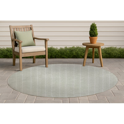 Tapis d'extérieur à motif de chevrons antidérapant