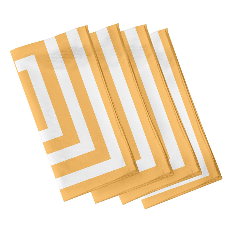 Ensemble de serviettes 4 pièces Aksel, Jaune