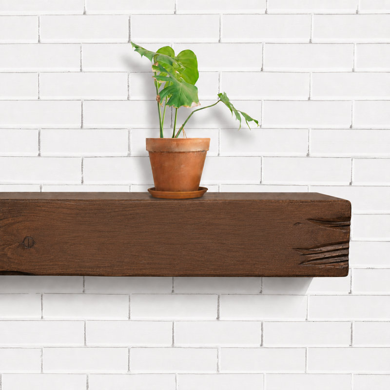 Distressed Fireplace Mantel, Rustic, Provincial, 72"