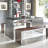 Gridiron Stainless Steel Dining Desk
