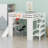 Loft Bed with Desk, Basketball Hoop, Slide and Staircase-1918826683