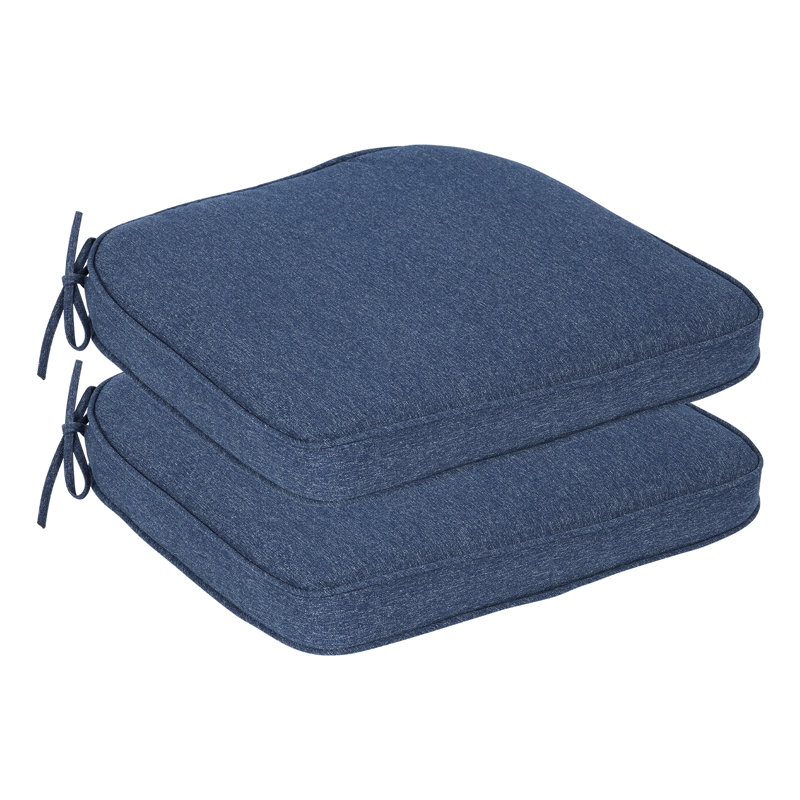 Outdoor Chair Seat Cushion, 20" W x 19" D, Navy